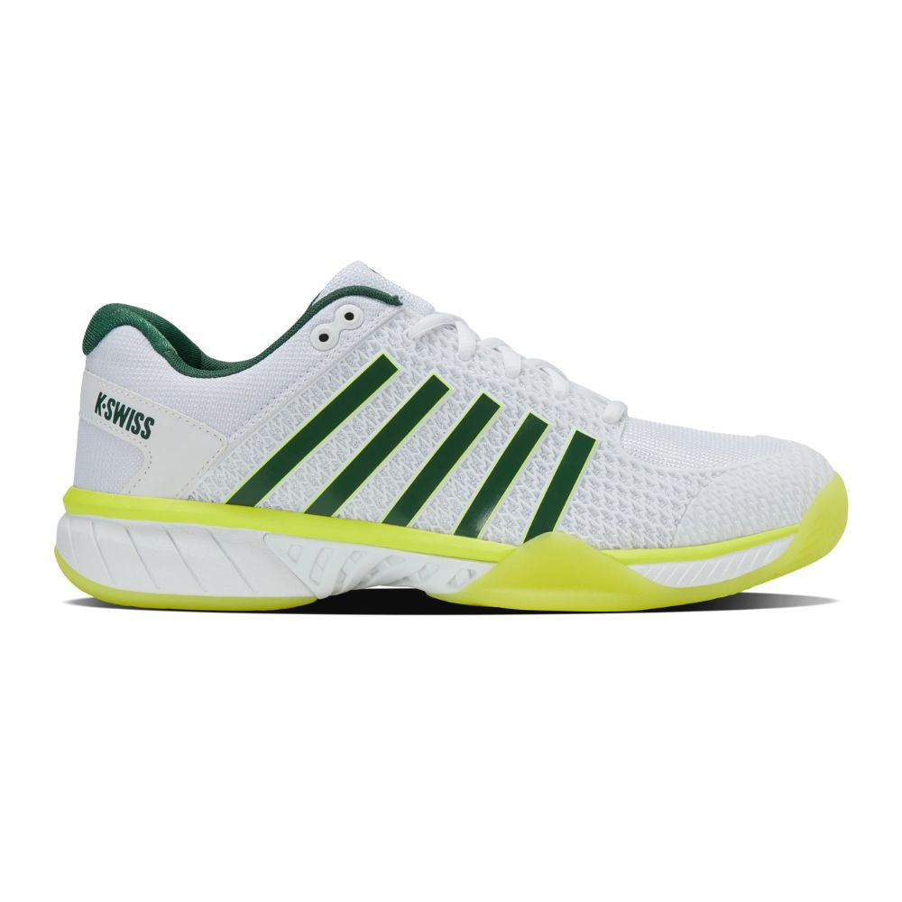 Pickleball K-Swiss Express Light Pickleball Shoe for Men White/Neon Lime/Eden