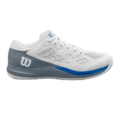 Pickleball Wilson Rush Pro Ace Pickler  Shoe White/Stormy Weather/Classic Blue