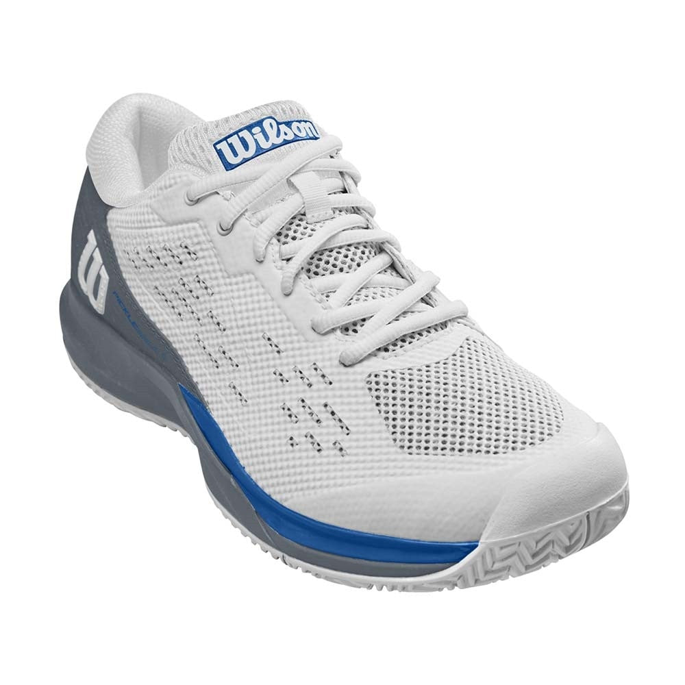 Pickleball Wilson Rush Pro Ace Pickler  Shoe White/Stormy Weather/Classic Blue