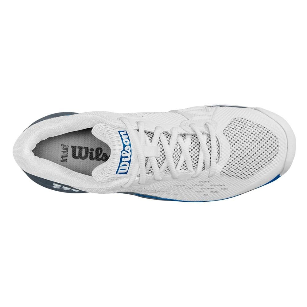 Pickleball Wilson Rush Pro Ace Pickler  Shoe White/Stormy Weather/Classic Blue