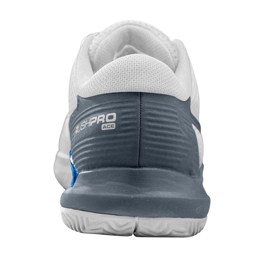 Pickleball Wilson Rush Pro Ace Pickler  Shoe White/Stormy Weather/Classic Blue