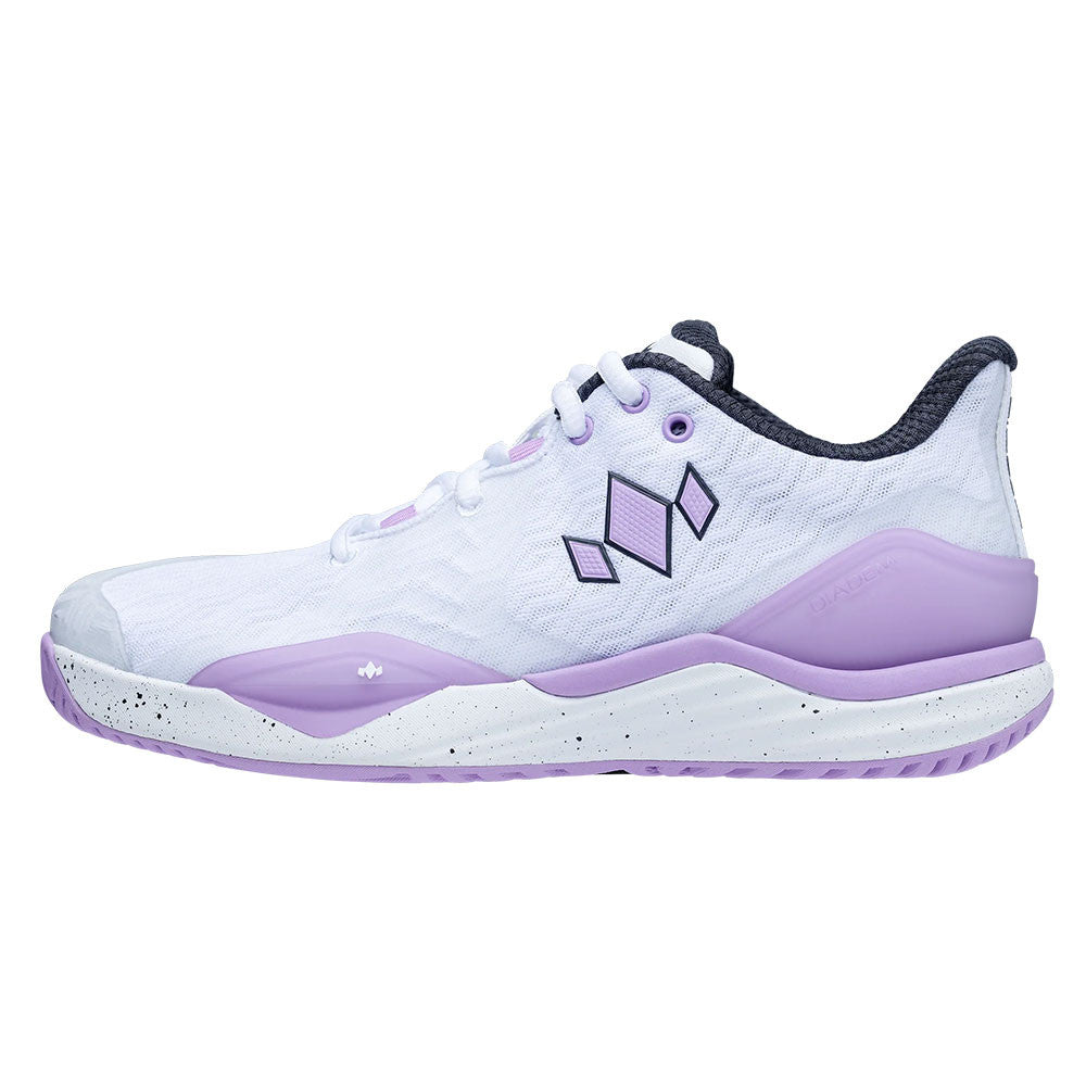 Pickleball Diadem Court Burst Court Shoe - White/Purple White/Purple
