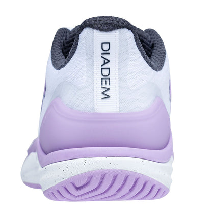 Pickleball Diadem Court Burst Court Shoe - White/Purple White/Purple