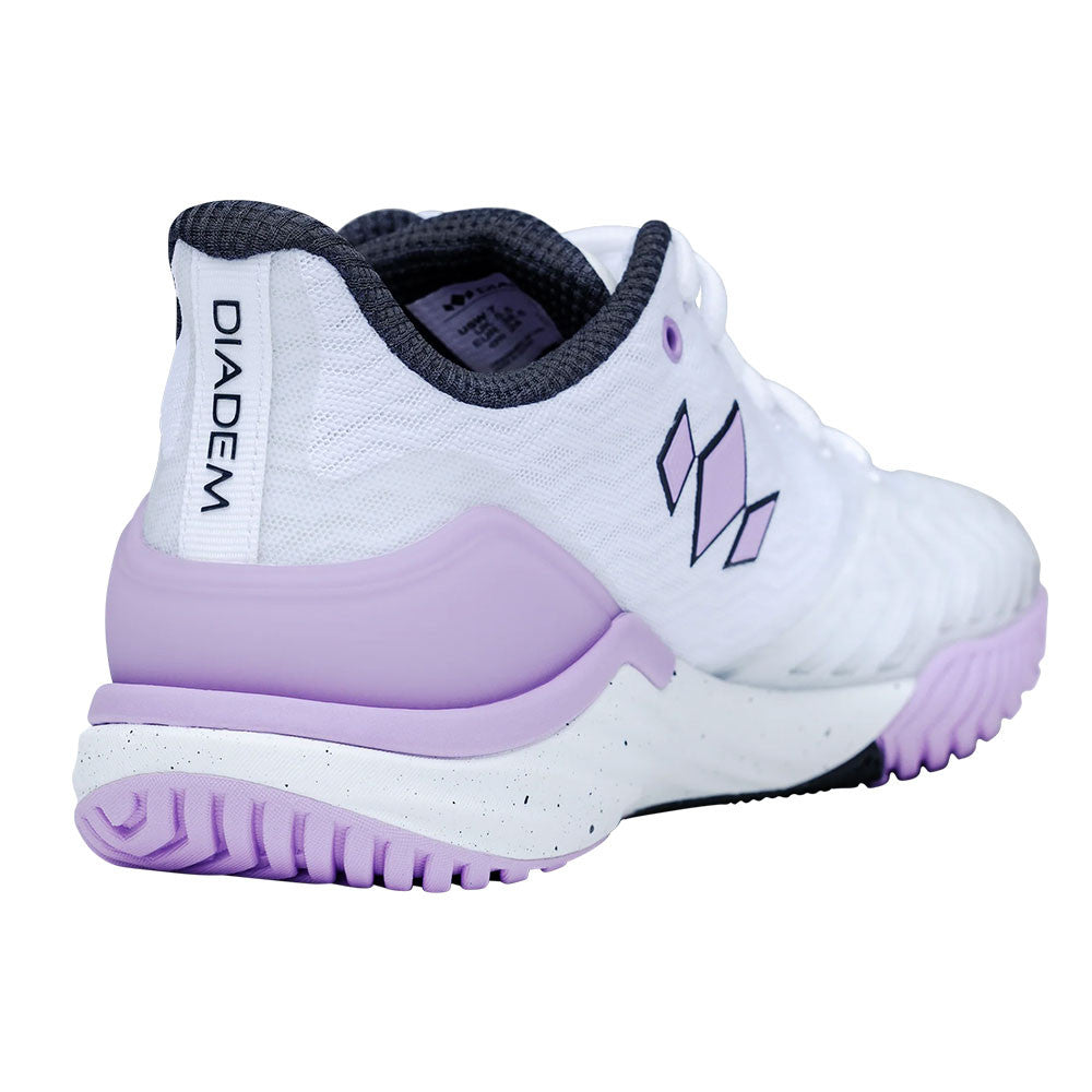 Pickleball Diadem Court Burst Court Shoe - White/Purple White/Purple