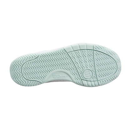 Pickleball Wilson Pickle Pro White/White/Surf Spray  Pickleball Shoe White/White/Surf Spray