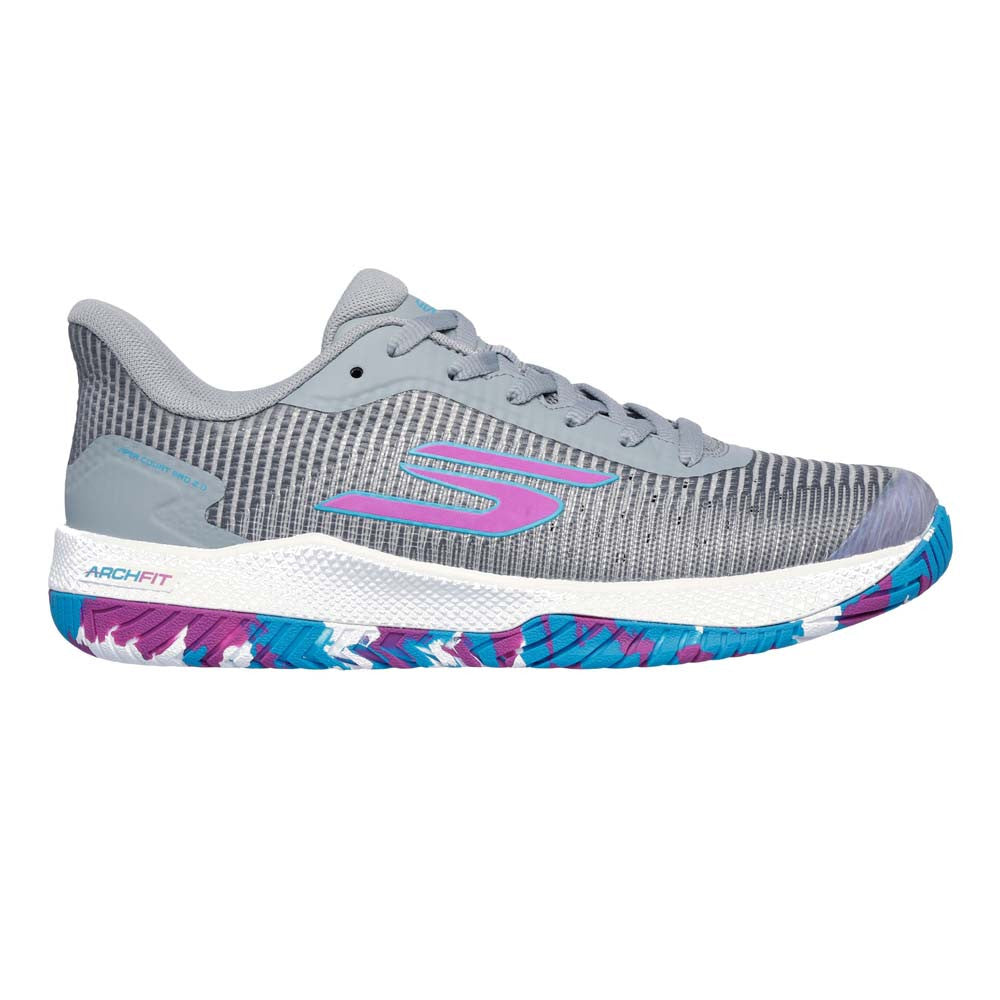 Pickleball Skechers Viper Court Pro 2.0 Grey   Shoe Grey