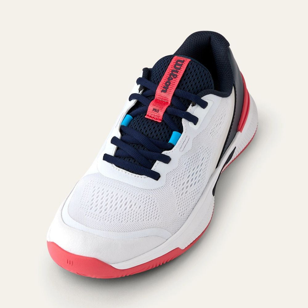 Pickleball Wilson Intrigue Pro Court Pickleball Shoe for Women White/Navy Blazer/Dubarry