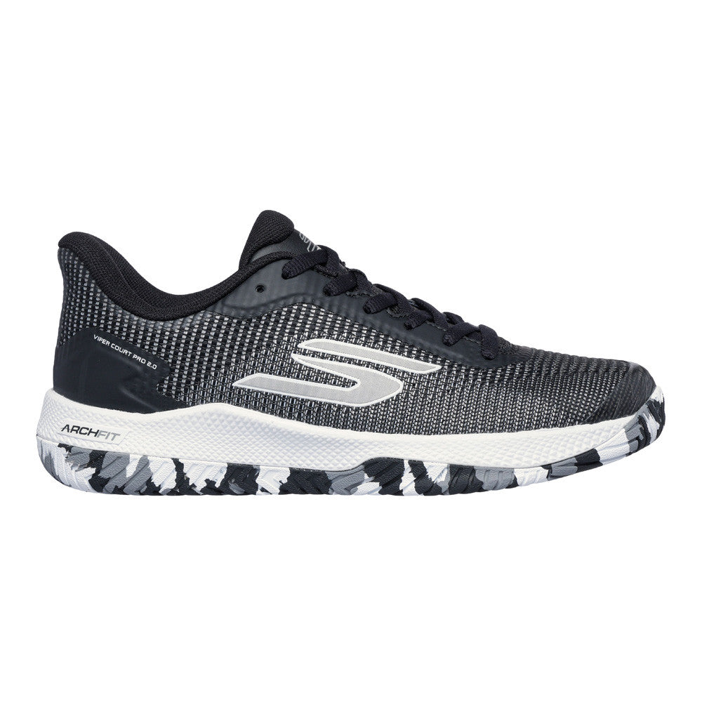 Pickleball Skechers Viper Court Pro 2.0 Black/White  Shoe Black/White