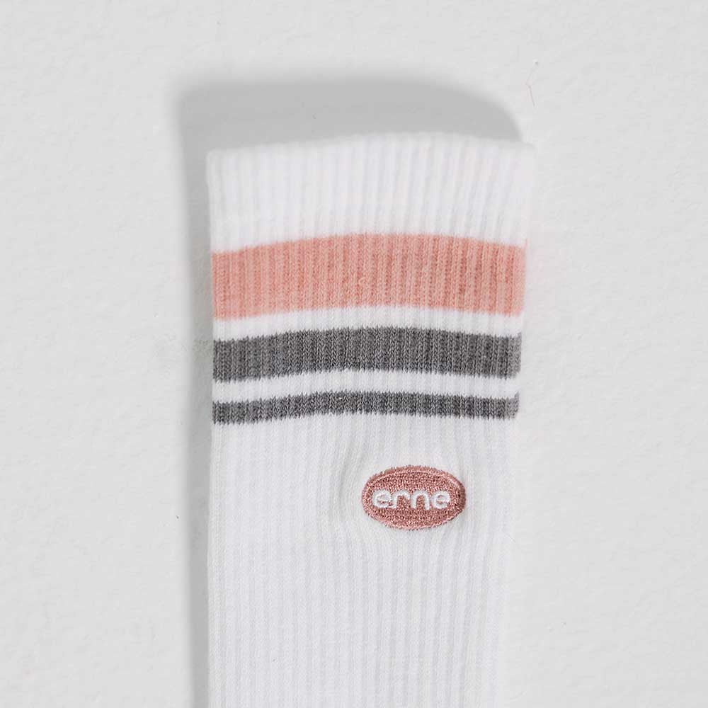 Pickleball erne Crew Socks - Unisex Black/White