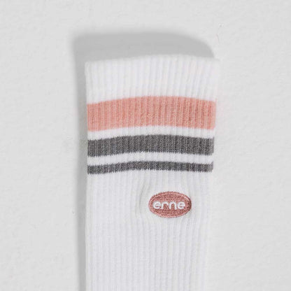 Pickleball erne Crew Socks - Unisex Black/White