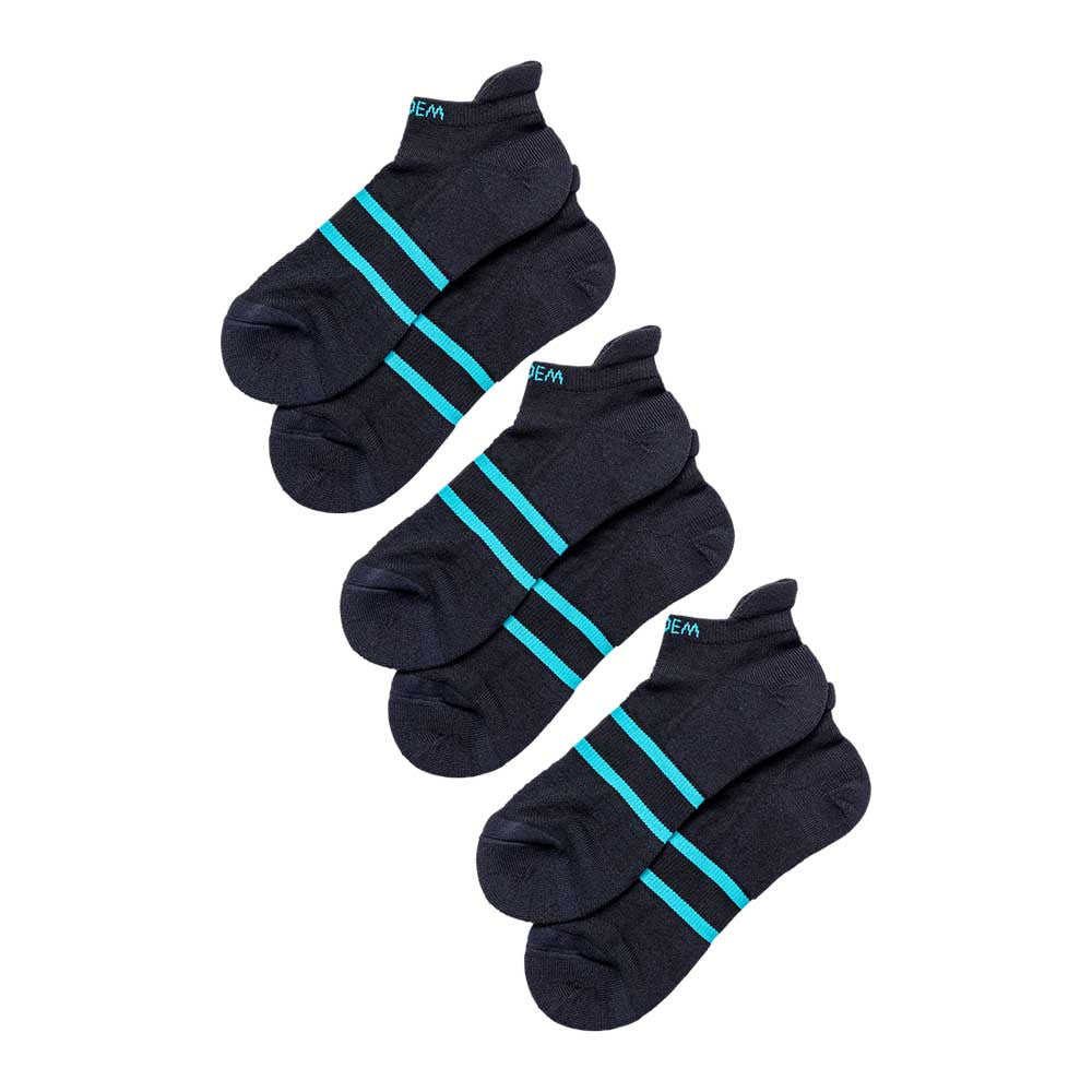 Pickleball Diadem Performance Ankle Sock Black
