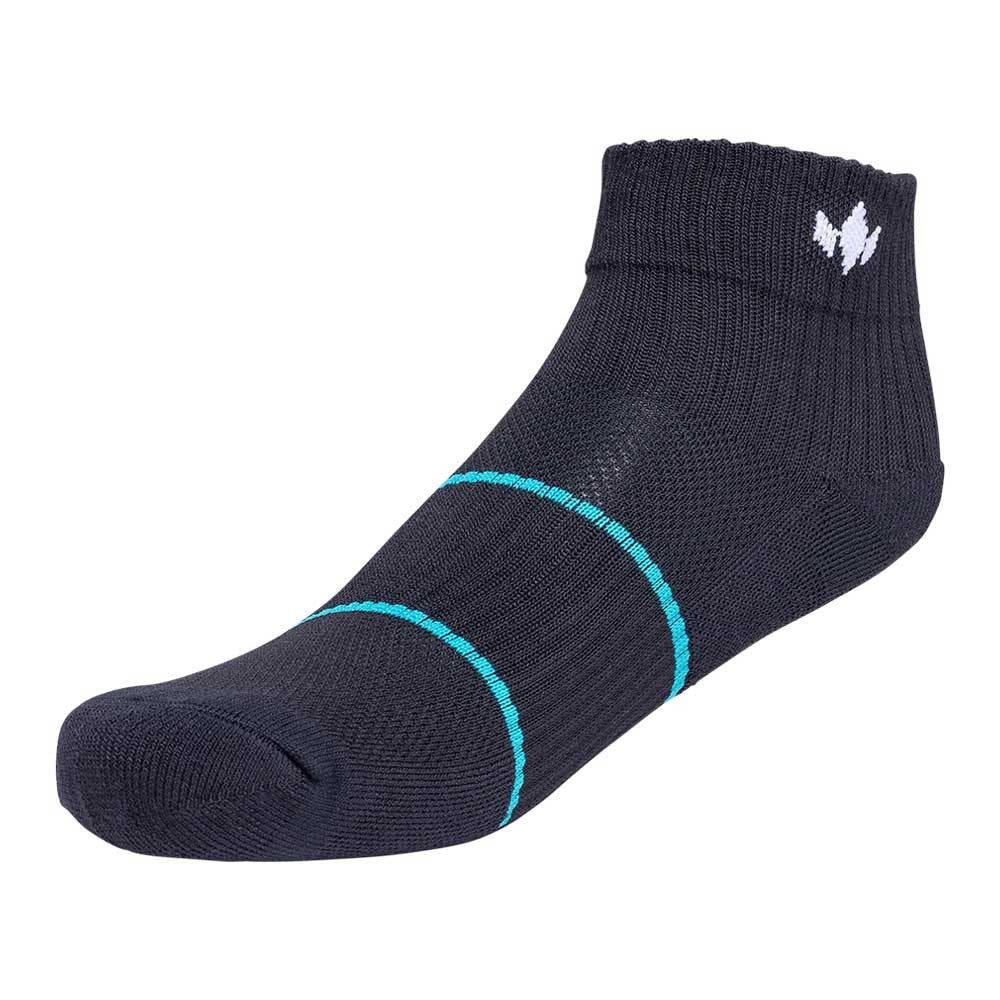 Pickleball Diadem Performance 1/4 Length Sock Black