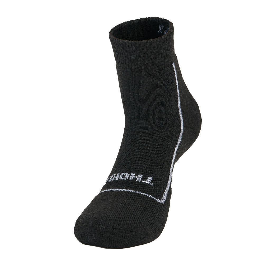 Pickleball Thorlo Light Cushion Ankle Socks Black