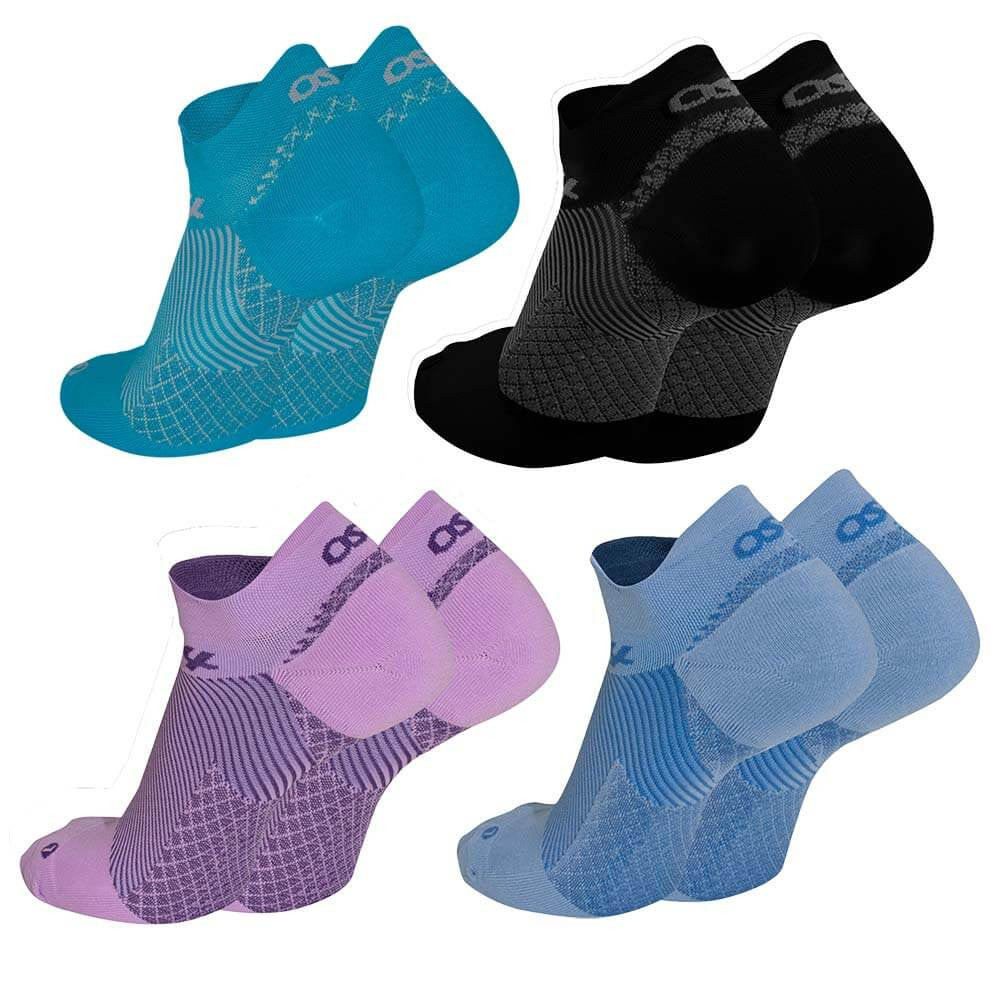 Pickleball OS1st FS4 No Show Compression Socks Black