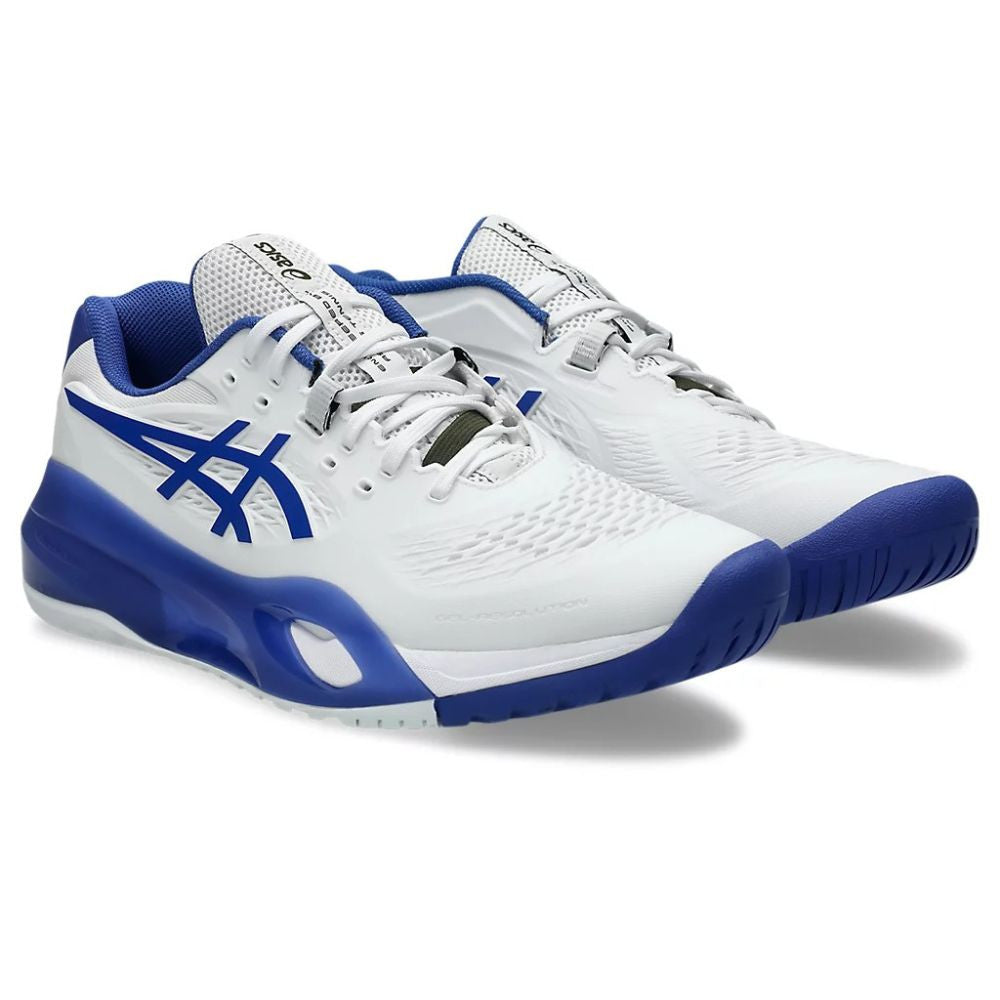 Pickleball ASICS Gel-Resolution X Court Shoe - White/Dark Cobalt White/Dark Cobalt