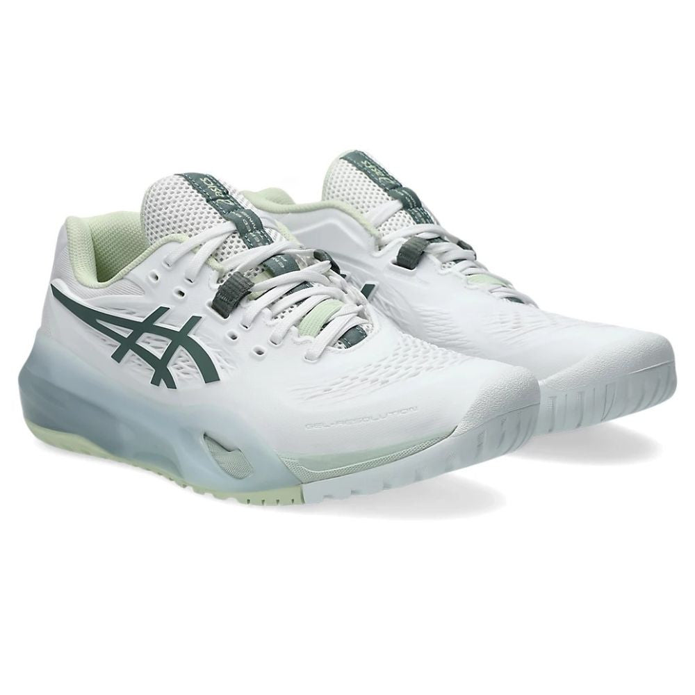 Pickleball ASICS Gel Resolution X Pickleball Shoe - White/Monument Blue White/Monument Blue