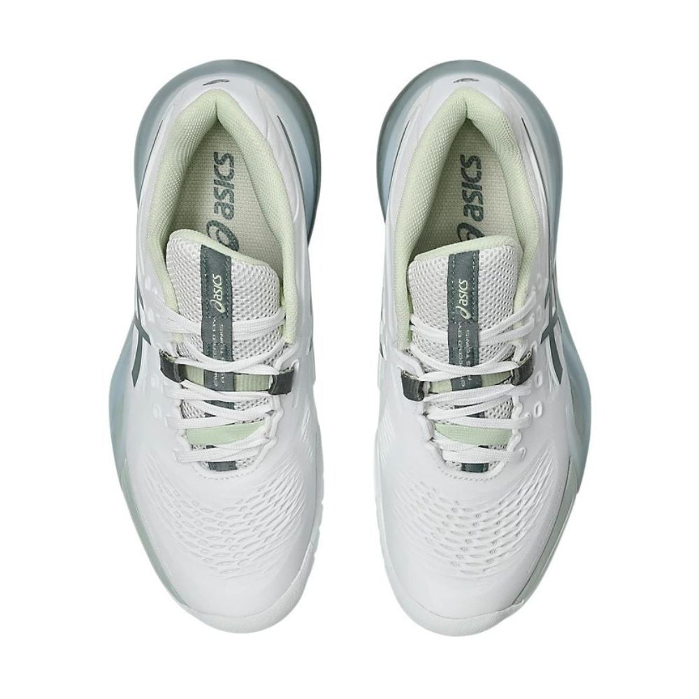 Pickleball ASICS Gel Resolution X Pickleball Shoe - White/Monument Blue White/Monument Blue