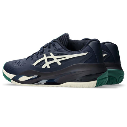 Pickleball ASICS Gel-Resolution X Wide Court Shoe - White/Dark Cobalt Midnight/Cream