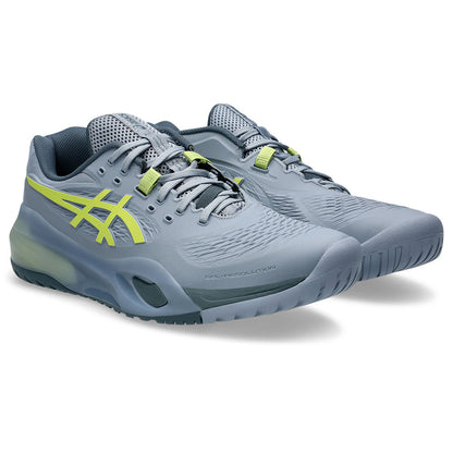 Pickleball ASICS Gel-Resolution X 2E  Wide Court Shoe - Grey Blue/Pistachio Gray Blue/Pistachio