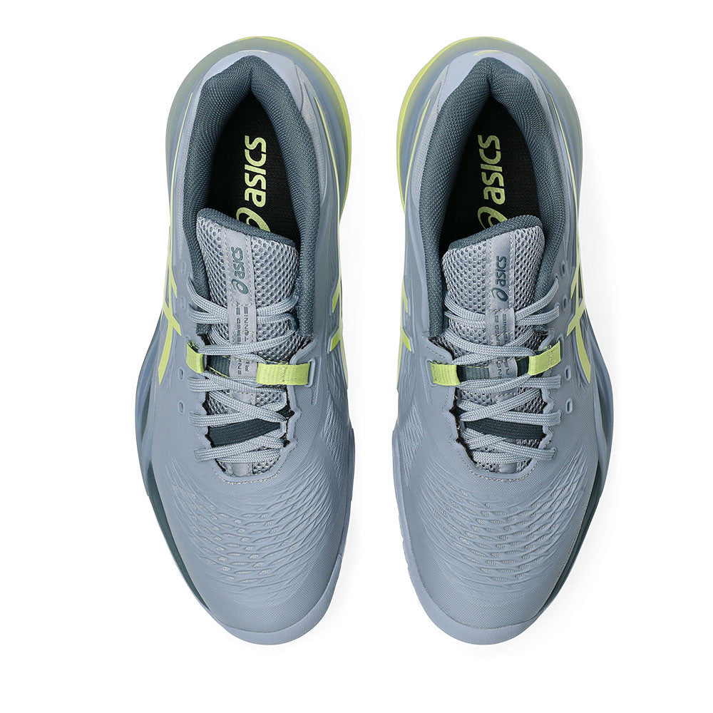 Pickleball ASICS Gel-Resolution X 2E  Wide Court Shoe - Grey Blue/Pistachio Gray Blue/Pistachio