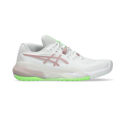 Pickleball ASICS Gel Resolution X Pickleball Shoe - White/Monument Blue White/Morganite
