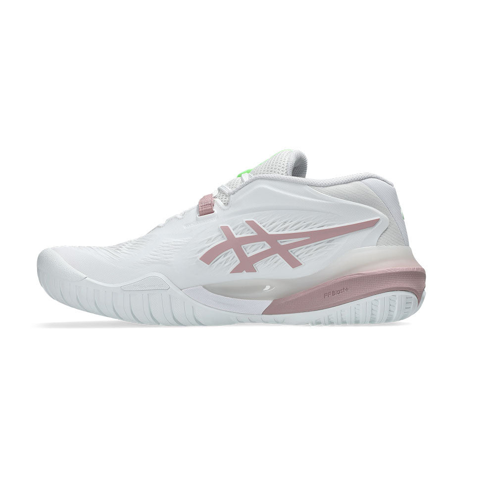 Pickleball ASICS Gel Resolution X Pickleball Shoe - White/Monument Blue White/Morganite