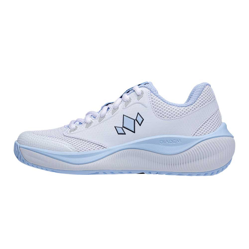 Pickleball Diadem Court Flo Court Shoes -   White/Sky Blue