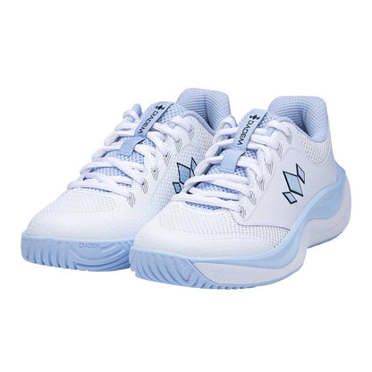 Pickleball Diadem Court Flo Court Shoes -   White/Sky Blue