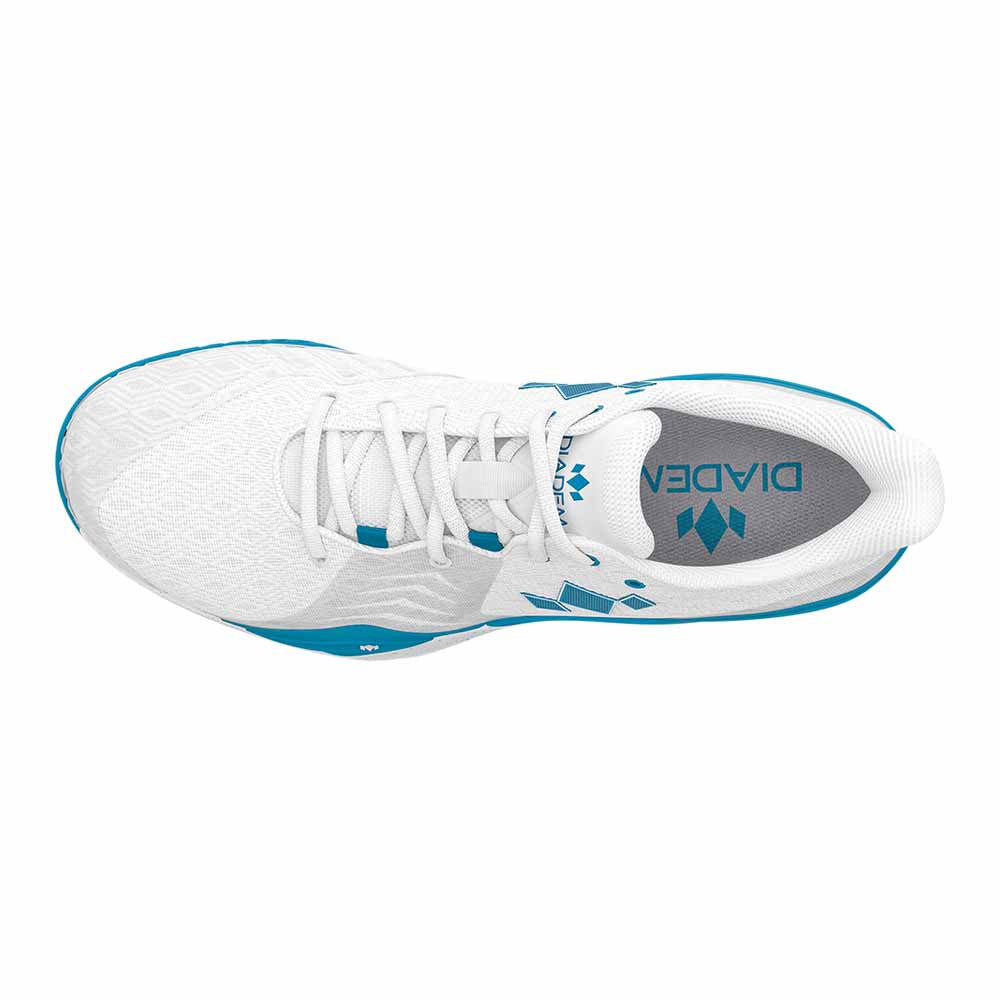 Pickleball Diadem Court Burst  Pickleball Court Shoe White/Blue/Grey