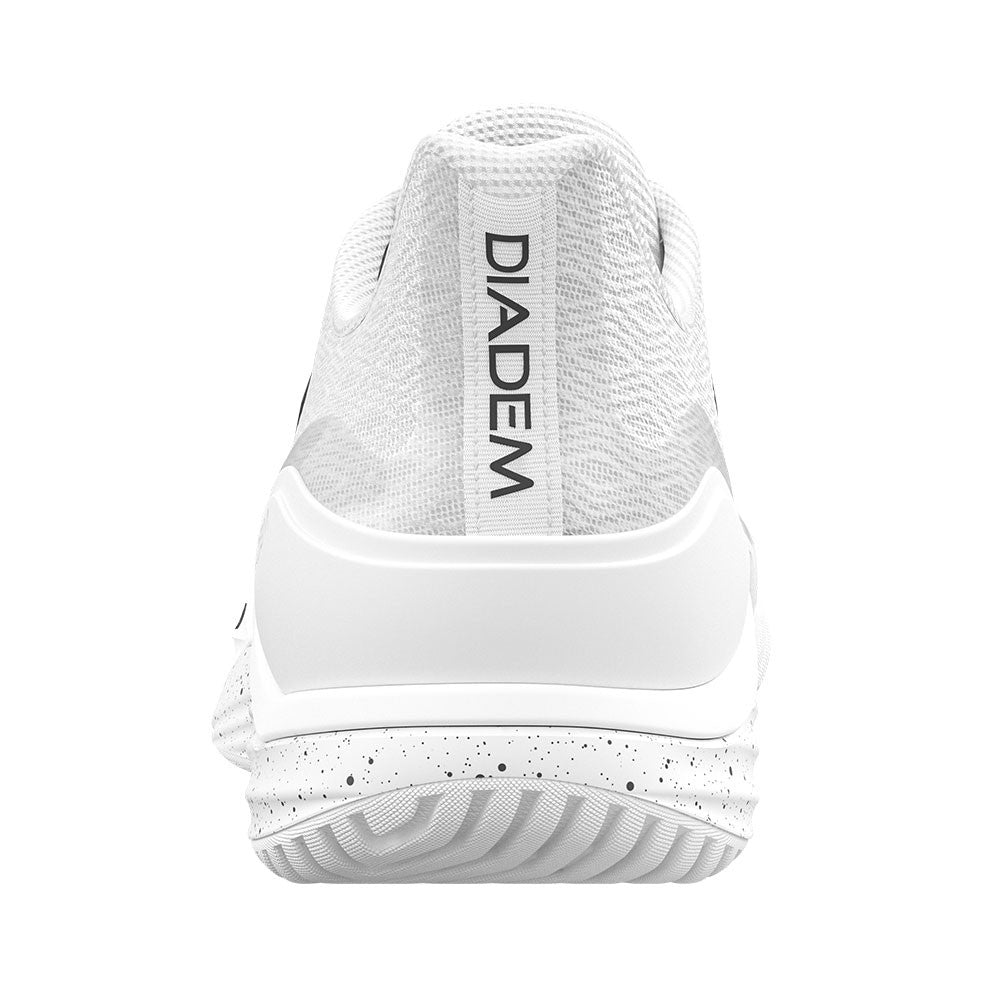 Pickleball Diadem Court Burst Wide Court Shoe - Unisex - White/White White/White