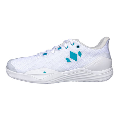 Pickleball Diadem Court Burst Court Shoe - Unisex - White/Teal White/Teal
