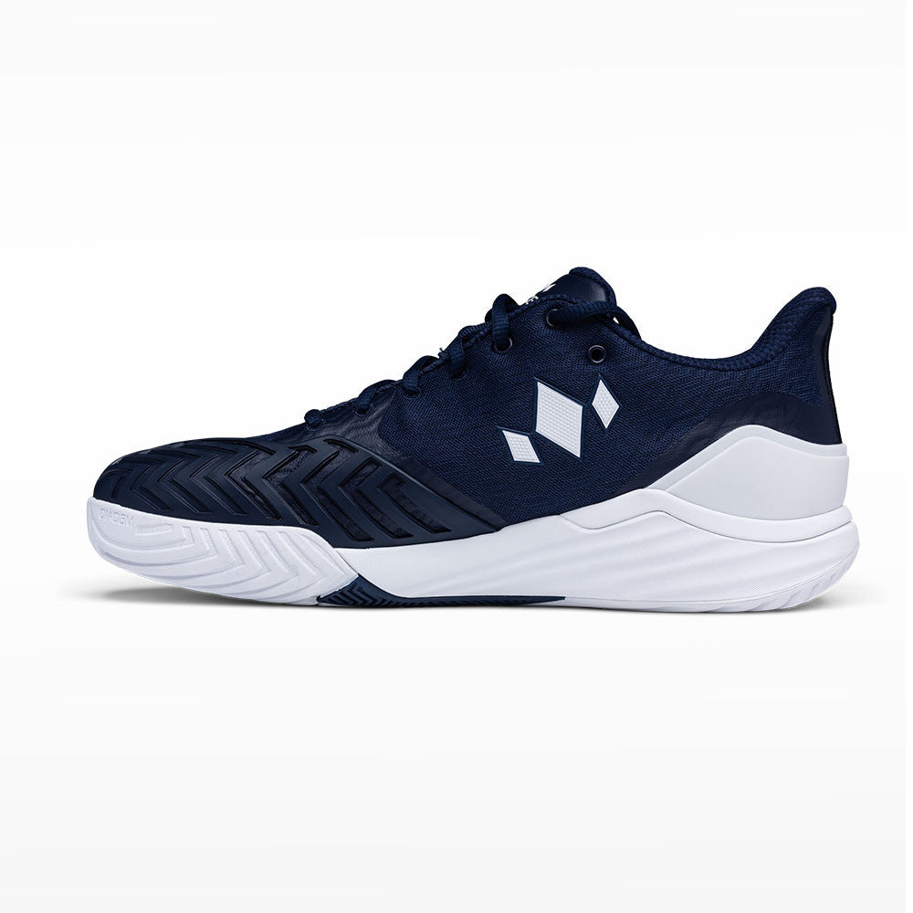 Pickleball Diadem Court Burst Wide Court Shoe - Unisex - Navy/White White/Navy