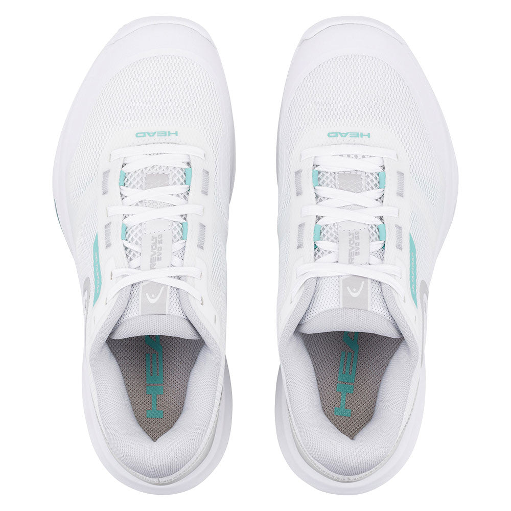 Pickleball HEAD Revolt Evo 5.0 Court Shoe White/Light Grey