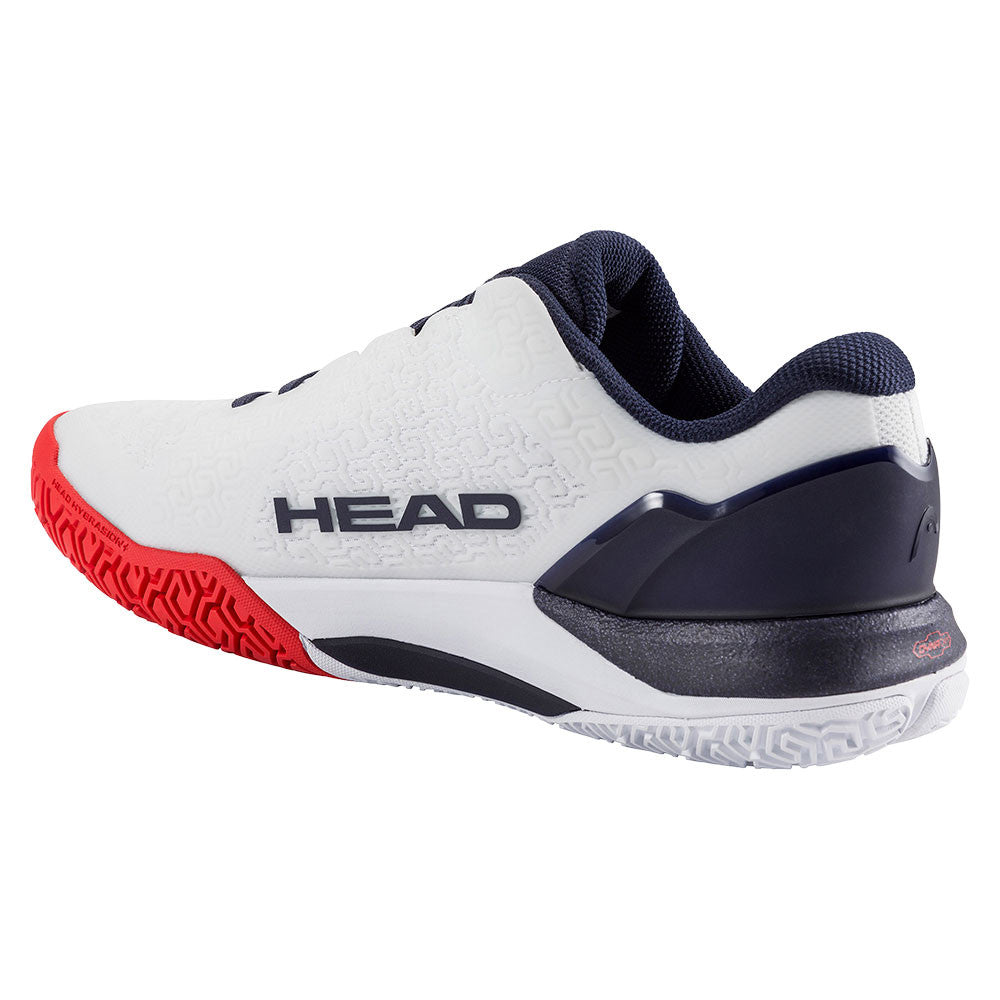 Pickleball HEAD Revolt Pro 5.0 Court Shoe - White/Navy/Red Navy/Red/Blue