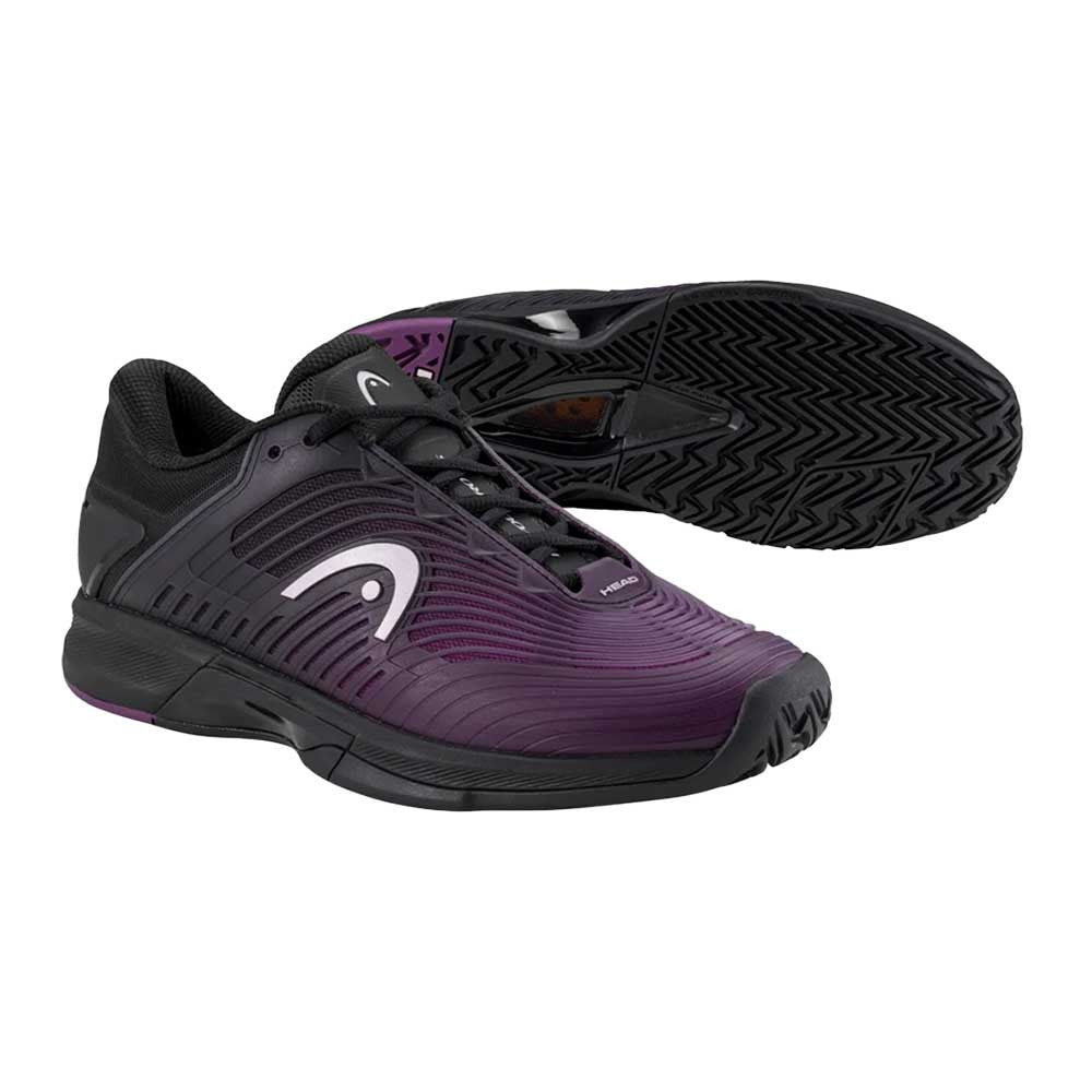 Pickleball HEAD Revolt Pro 4.5 Court  Shoe - Black/Plum Black/Plum