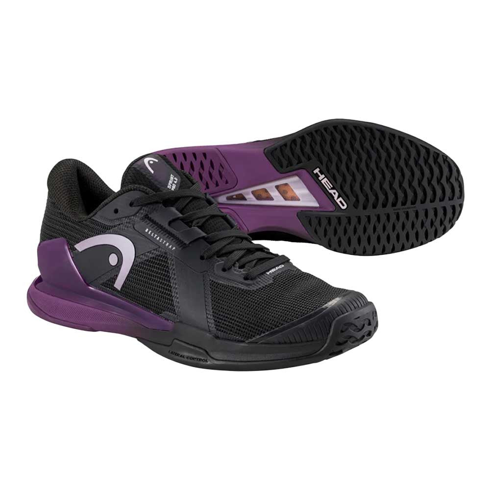 Pickleball  HEAD Sprint Pro 4.0 Court Shoe - Black/Plum Black/Plum