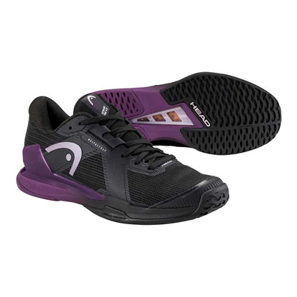 Pickleball  HEAD Sprint Pro 4.0 Court Shoe - Black/Plum Black/Plum