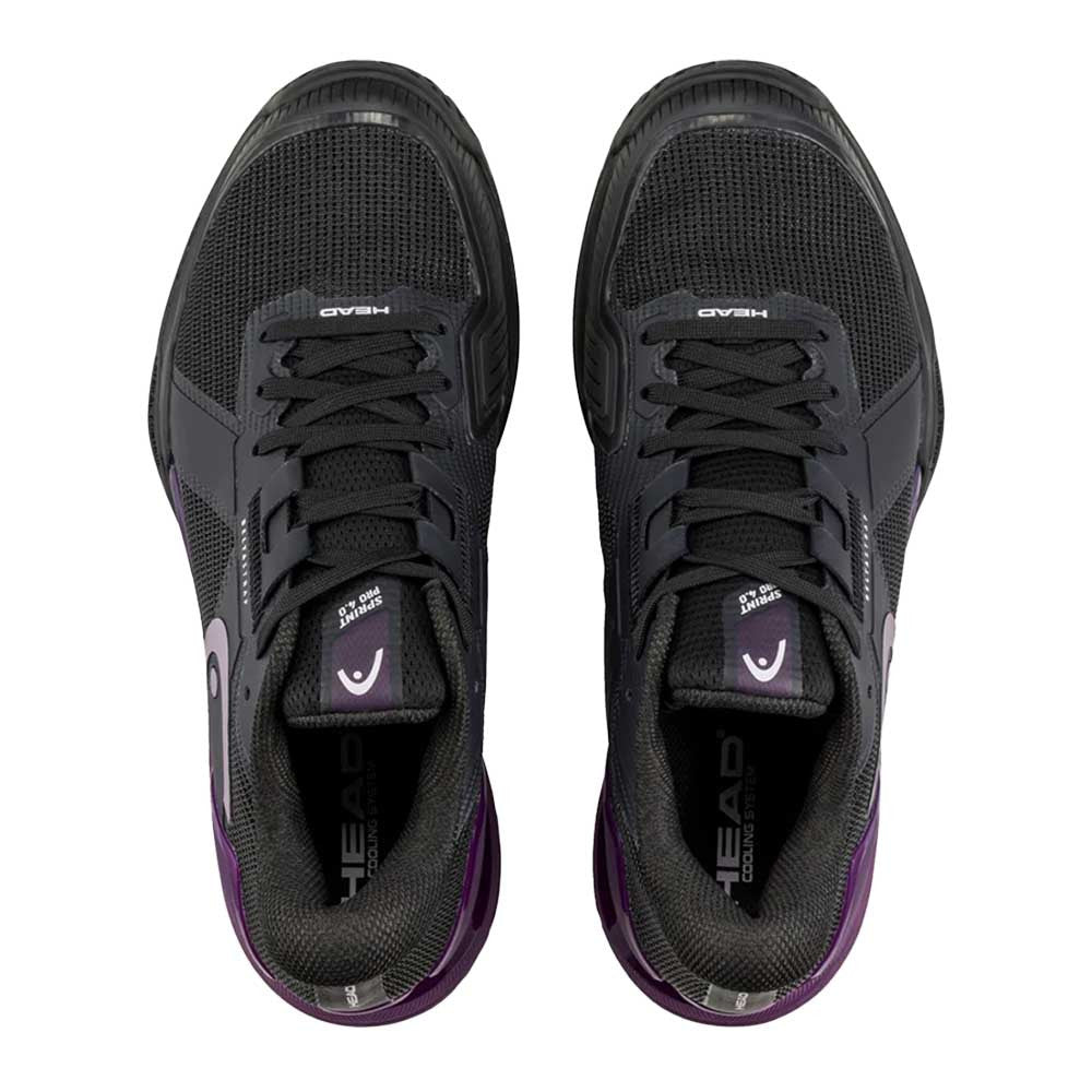 Pickleball  HEAD Sprint Pro 4.0 Court Shoe - Black/Plum Black/Plum