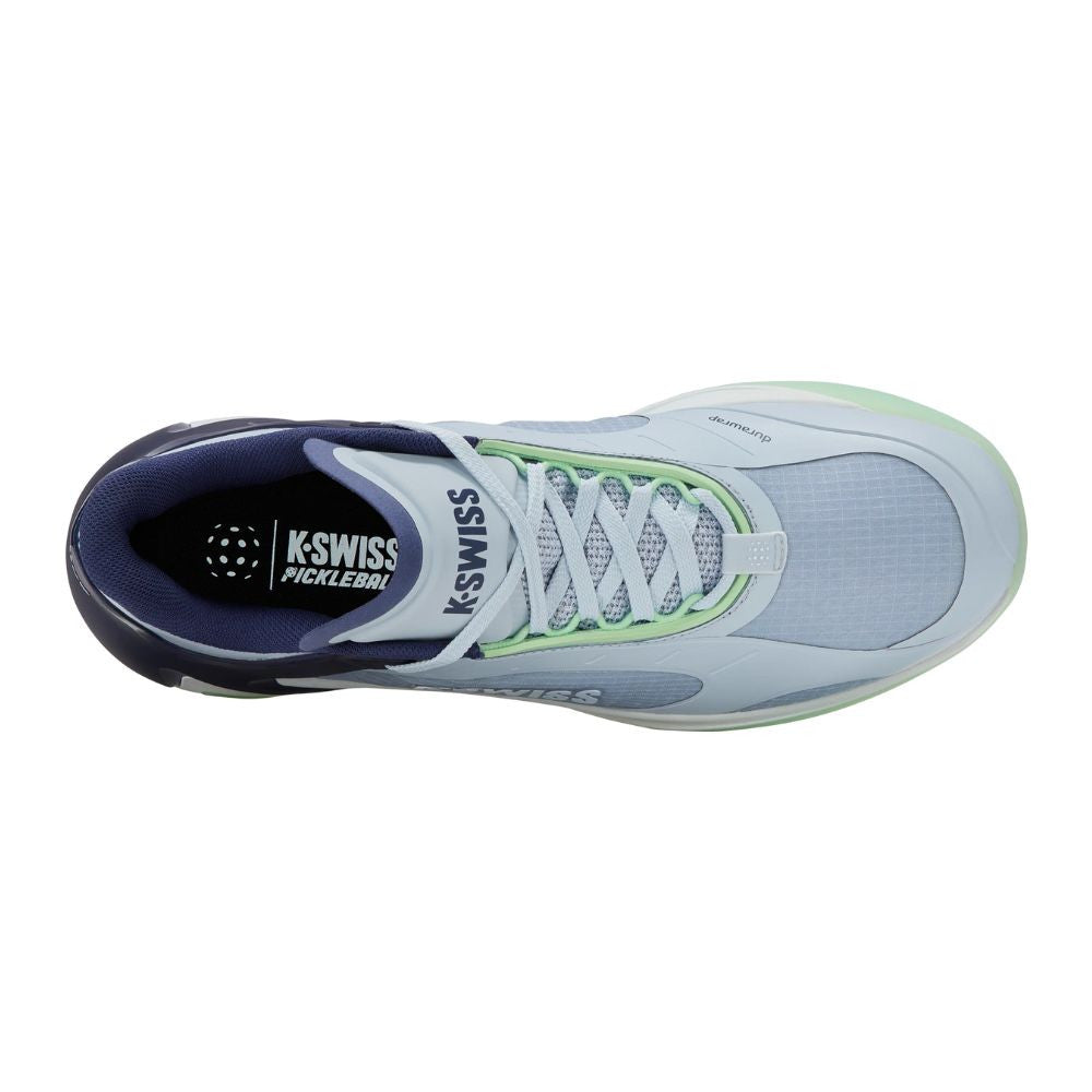 Pickleball K-Swiss K-Frame Pickleball Shoe - Artic Ice/Oceana/Patina Green