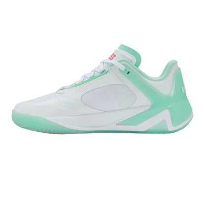 Pickleball K-Swiss K-Frame Pickleball Shoe - White/Neon Mint/Hot Neon Pink