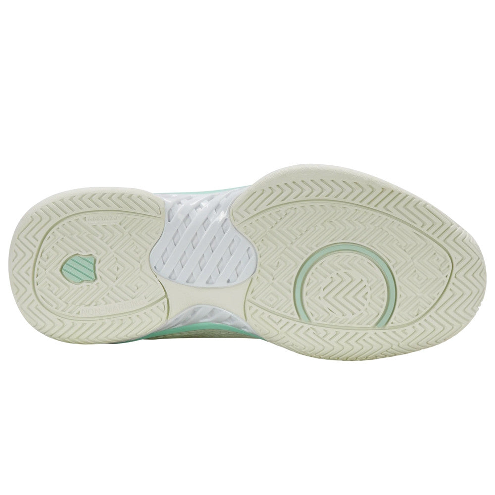 Pickleball K-Swiss Express Light Wide Pickleball Shoe for Women Ice/Honeydew/Neon Pastel Pink