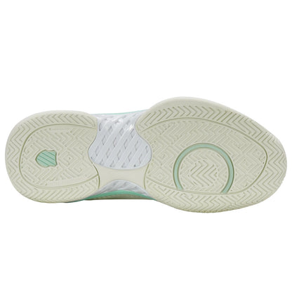 Pickleball K-Swiss Express Light Wide Pickleball Shoe for Women Ice/Honeydew/Neon Pastel Pink