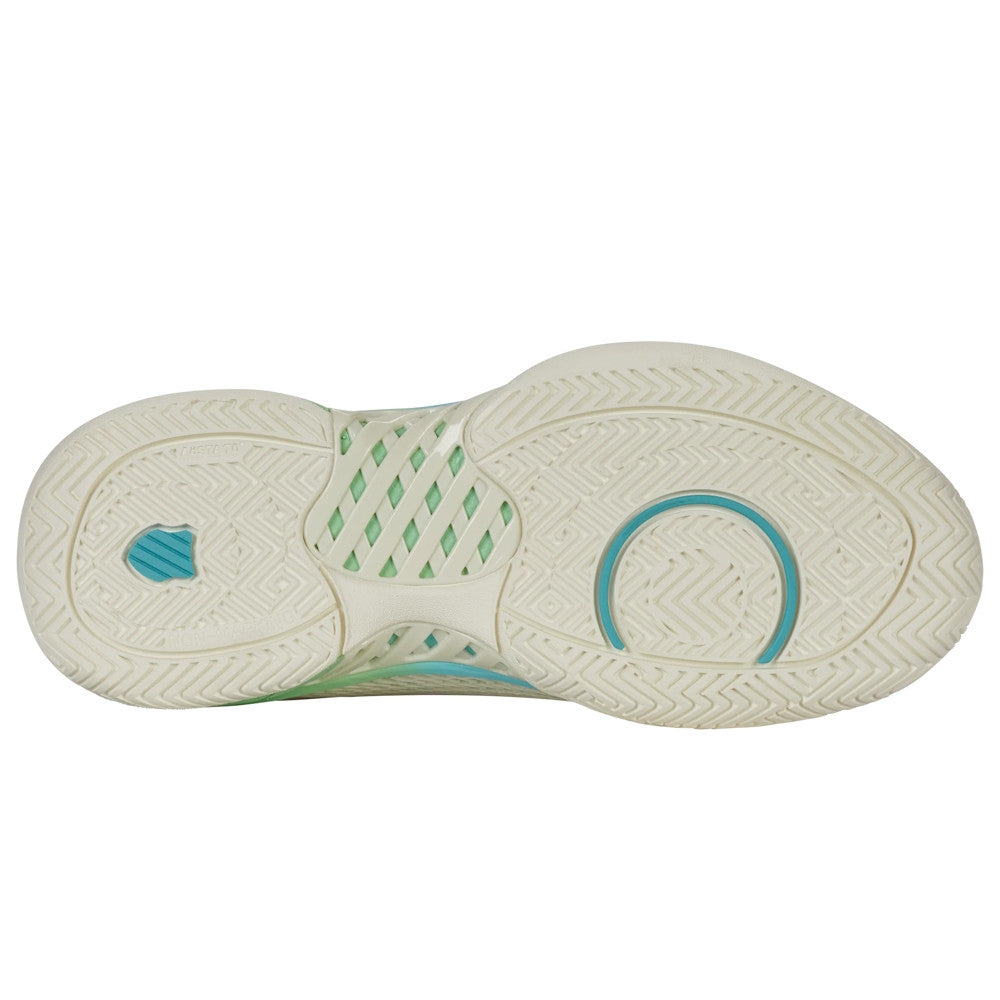 Pickleball K-Swiss Express Light Wide Pickleball Shoe for Women Ice/Honeydew/Neon Pastel Pink