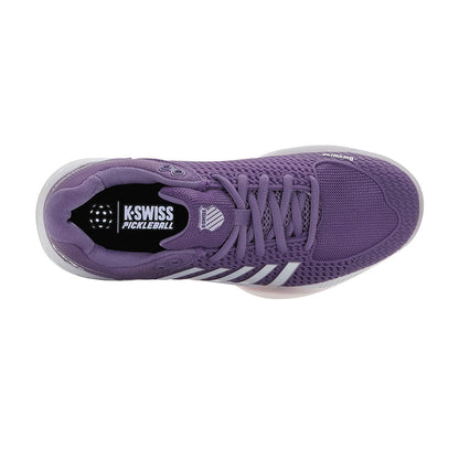 Pickleball K-Swiss Express Light Wide Pickleball Shoe for Women Ice/Honeydew/Neon Pastel Pink