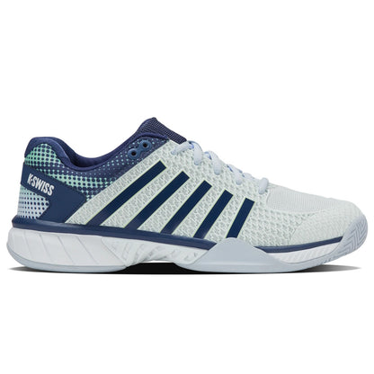 Pickleball K-Swiss  Express Light 2E Wide Pickleball Shoes Bit of Blue/Oceana/Patina Green