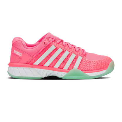 Pickleball K-Swiss  Express Light Pickleball Shoes Neon Pastel Pink/Neon Mint/White