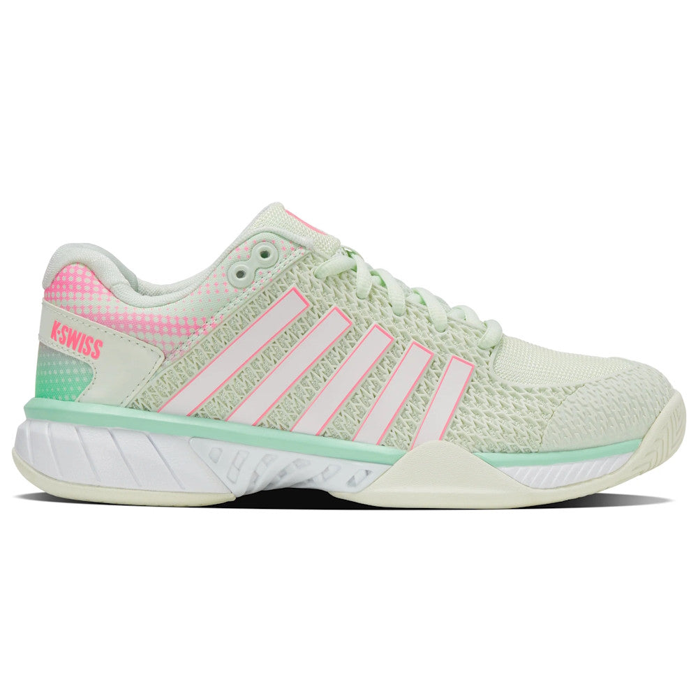 Pickleball K-Swiss  Express Light Pickleball Shoes Neon Pastel Pink/Neon Mint/White