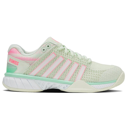 Pickleball K-Swiss  Express Light Pickleball Shoes Neon Pastel Pink/Neon Mint/White