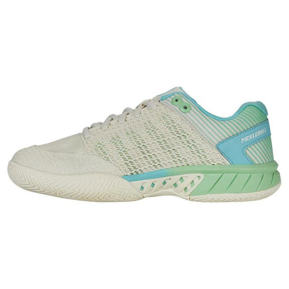 Pickleball K-Swiss  Express Light Pickleball Shoes Neon Pastel Pink/Neon Mint/White