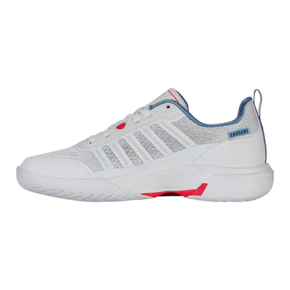 Pickleball K-Swiss Ultra Court Shoe White/Faded Denim/Dubarry